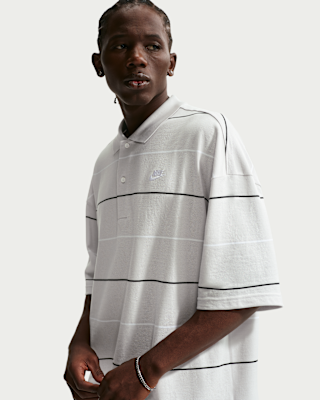 Reviews: Polo a rayas oversized para hombre Nike Sportswear Club